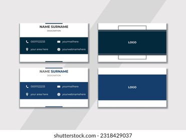 Vector Modern Creative and Clean Business Card Template Business card vector background modern design vector Vertical business card print template. Black and yellow colours. Clean flat design. Vector 