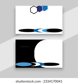 Plantilla de tarjeta de visita Vector Moderno, creativa y limpia.
