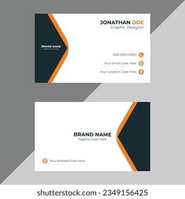 Plantilla de tarjeta profesional moderna, creativa y limpia