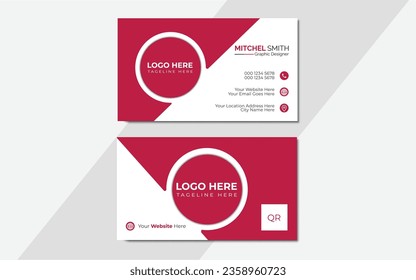 Vector Modern Creative and Clean Business Card Template, simple minimal Business Card layout design.