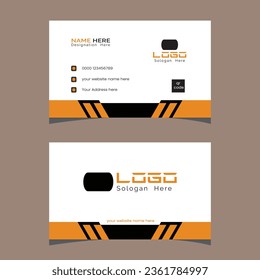 Vector Modern Creative and Clean Business Card Template. simple minimal Business Card Design