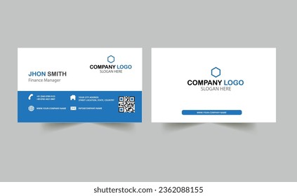 Plantilla de tarjeta profesional moderna, creativa y limpia