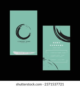 Plantilla de tarjeta profesional moderna, creativa y limpia
