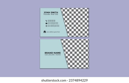 Vector Modern Creative and Clean Business Card Template, image Minimal Corporate Business card, simple minimal Business Card layout design.