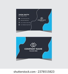 Plantilla de tarjeta profesional moderna, creativa y limpia