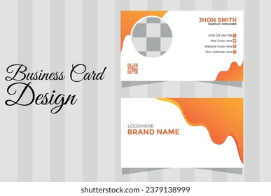 Vector Modern and Creative Clean Business Card Template or name card design layout in rectangle size.