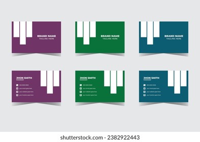 Vector Modern Creative and Clean Business Card Template