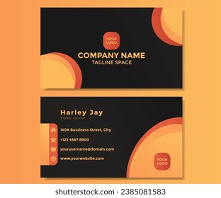 Plantilla de tarjeta profesional moderna, creativa y limpia