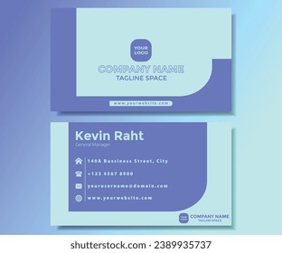 Plantilla de tarjeta profesional moderna, creativa y limpia
