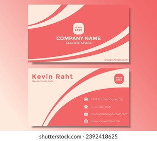 Plantilla de tarjeta profesional moderna, creativa y limpia