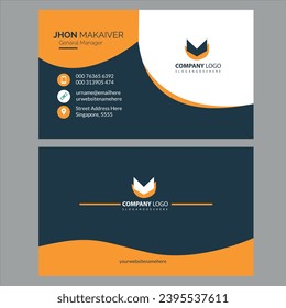 Vector modern creative and clean business card template design.