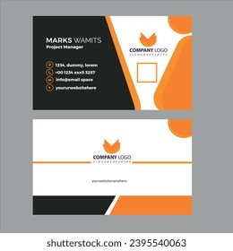 Vector modern creative and clean business card template design.	