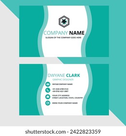  Vector modern creative and clean business card template.