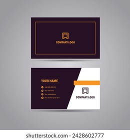 Plantilla de tarjeta de visita creativa y limpia moderna del vector