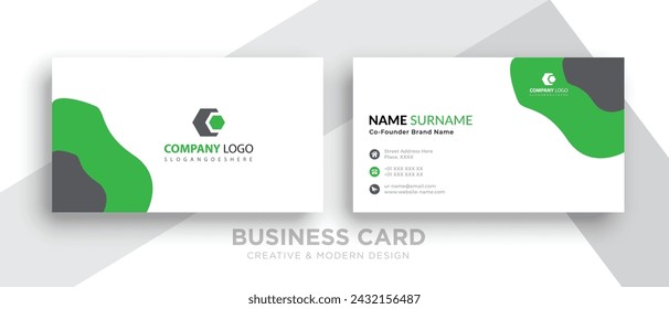 Vector Modern Creative and Clean Business Card Template