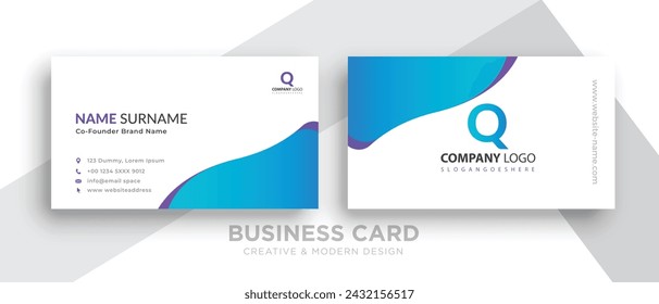 Vector Modern Creative and Clean Business Card Template