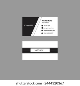 Vector Modern Creative and Clean Business Card Template.