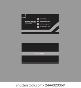 Vector Moderno Creativo y Limpio Plantilla de tarjetas de visita.