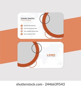Vector Diseño moderno creativo y limpio de la Plantilla de la tarjeta de visita