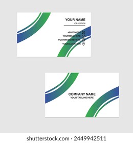 Vector Moderno creativo y limpio Plantilla de tarjetas de visita