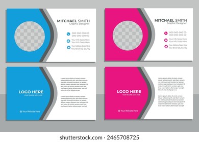 Vector modern creative and clean business card template.