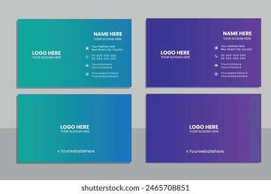Vector modern creative and clean business card template.