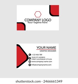 Vector Diseño moderno creativo y limpio de la Plantilla de la tarjeta de visita,