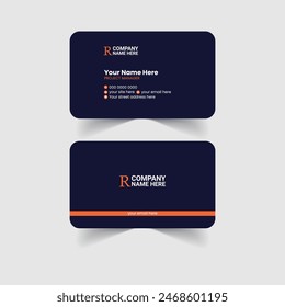 Vector Diseño moderno creativo y limpio de la Plantilla de la tarjeta de visita.
