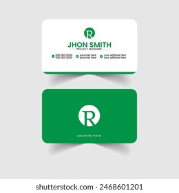 Vector Modern Creative and Clean Business Card Template Design.