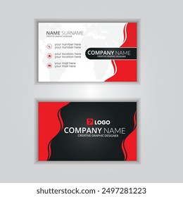 Vector Modern Creative and Clean Business Card Template ready print