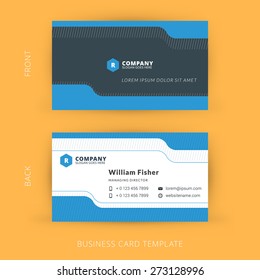Vector modern creative and clean business card template. Flat design