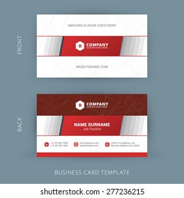 Vector Modern Creative and Clean Business Card Template. Flat Design