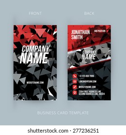 Vector Modern Creative and Clean Business Card Template. Flat Design