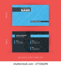 Vector Modern Creative and Clean Business Card Template. Flat Design