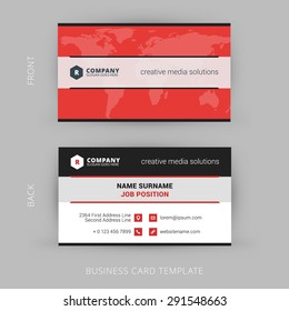 Vector Modern Creative and Clean Business Card Template