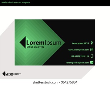 Vector modern creative and clean business card template