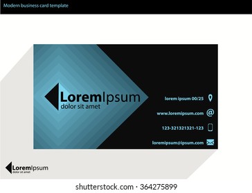 Vector modern creative and clean business card template