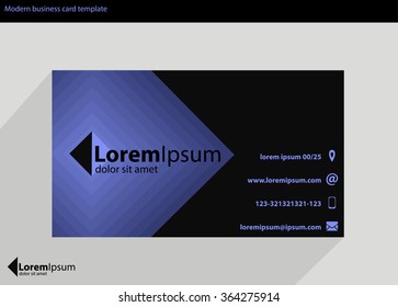 Vector modern creative and clean business card template