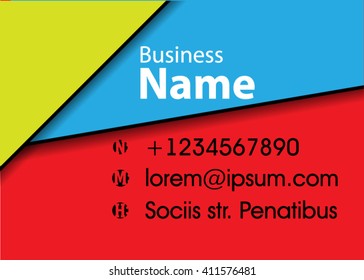 Vector modern creative and clean business card template. Flat design. Letter Logo Corporate Business card. Business card set template. Simple color. Vector illustration.