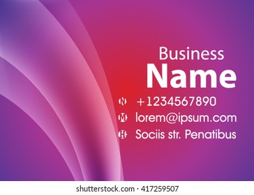 Vector modern creative and clean business card template. Flat design. Letter Logo Corporate Business card. Business card set template. Simple color. Vector illustration.