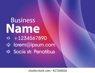 Vector modern creative and clean business card template. Flat design. Letter Logo Corporate Business card. Business card set template. Simple color. Vector illustration.