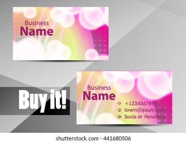 Vector modern creative and clean business card template. Flat design. Letter Logo Corporate Business card. Business card set template. Simple color. Vector illustration.