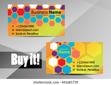 Vector modern creative and clean business card template. Flat design. Letter Logo Corporate Business card. Business card set template. Simple color. Vector illustration.
