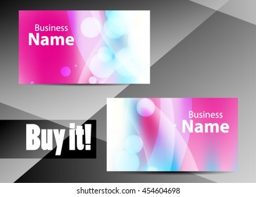 Vector modern creative and clean business card template. Flat design. Letter Logo Corporate Business card. Business card set template. Simple color. Vector illustration.