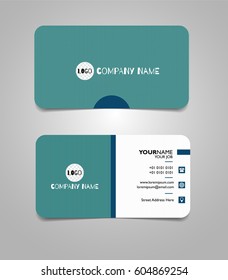 Vector modern creative and clean business card template. Abstract style vector design.