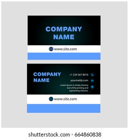 Vector Modern Creative and Clean Business Card Template