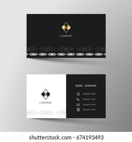 Vector modern creative and clean business card template.