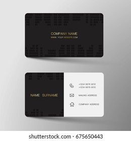 Vector modern creative and clean business card template. Flat design