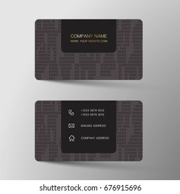 Vector modern creative and clean business card template. Flat design