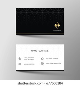 Vector modern creative and clean business card template. Flat design.